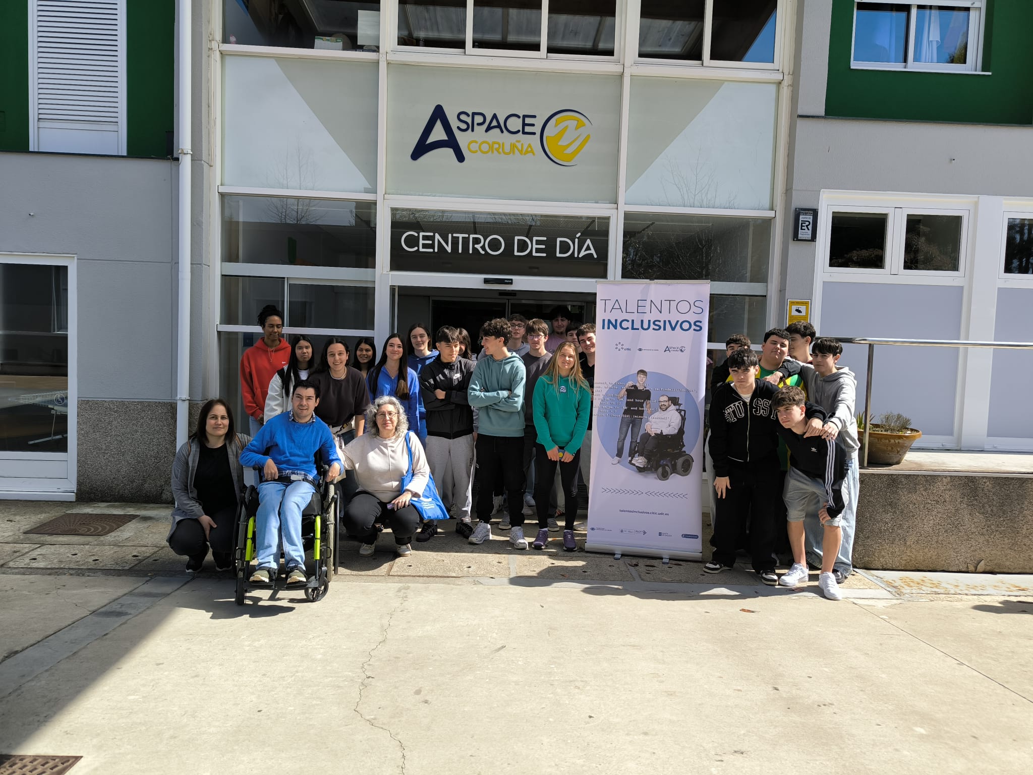 El alumnado del IES Sofía Casanova visita las instalaciones de ASPACE ...